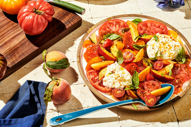 Tomato, Peach and Burrata Salad With Chile-Lime Vinaigrette