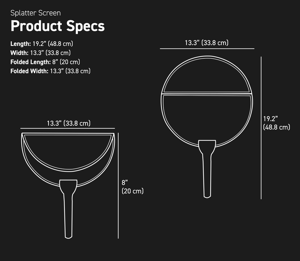 Product Spec dimensions