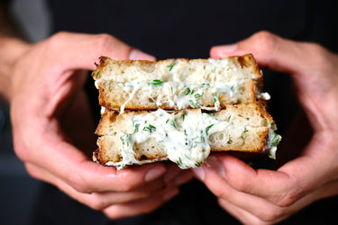 Grilled Cottage Cheese Sandwich & Tomato Soup