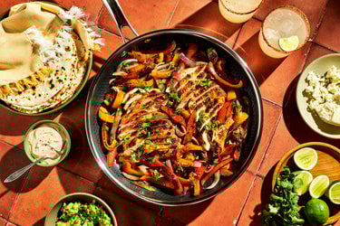 Mezcal-Marinated Chicken Fajitas