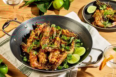 Grilled King Prawns with Sticky Tamarind-Chile Glaze