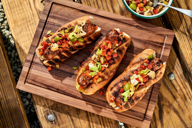 Sausage Hoagies with Grilled Giardiniera