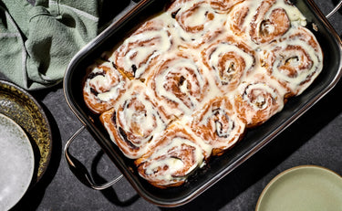 Gooey Cinnamon Scrolls with Cream Cheese Glaze