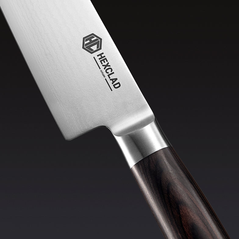 Damascus Steel 18 cm Santoku Knife (Espresso)