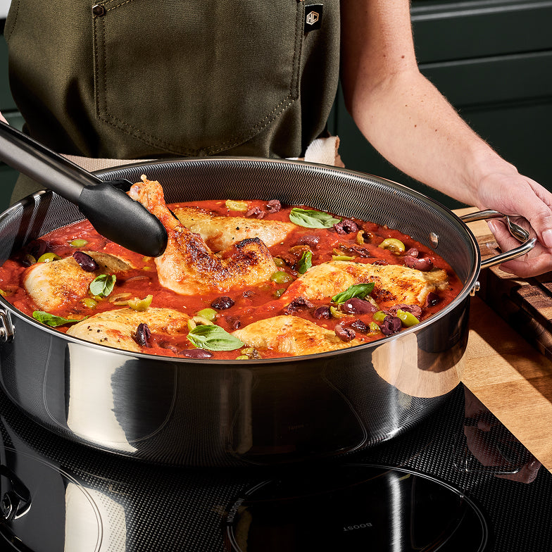 9.5 Litre Hybrid Deep Sauté Pan with Lid