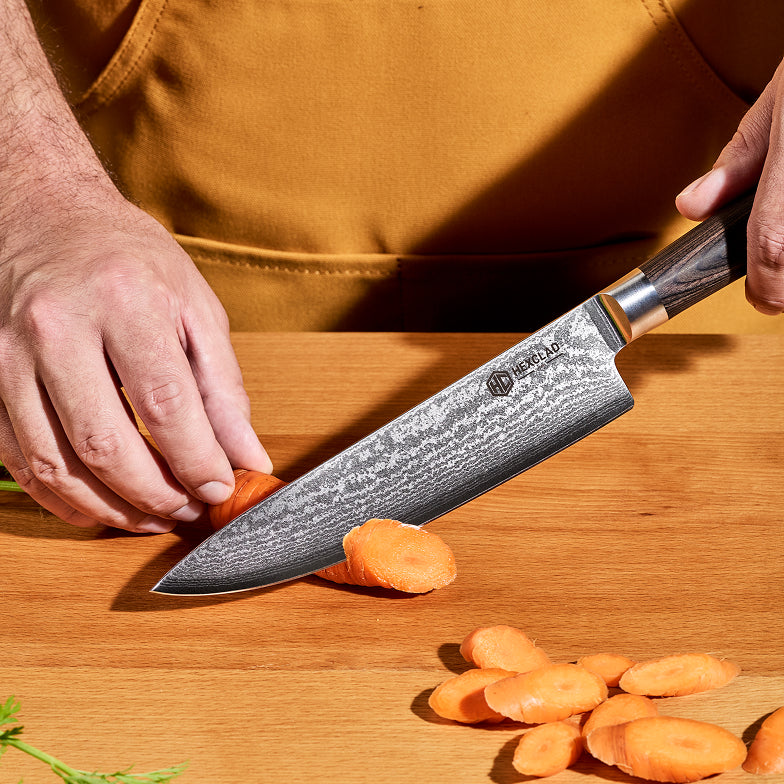Damascus Steel 20 cm Chef's Knife (Espresso)