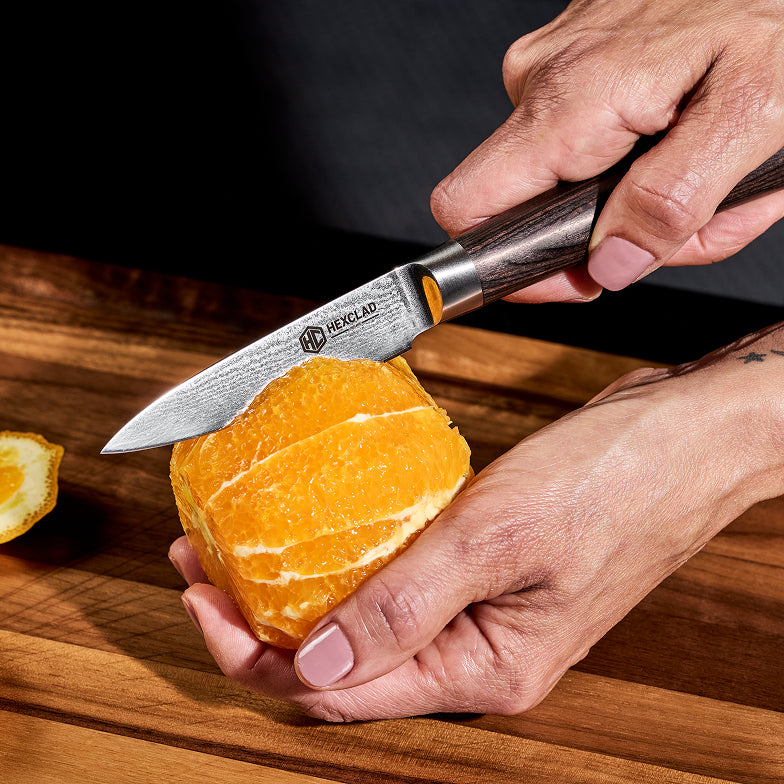 Damascus Steel 9 cm Paring Knife (Espresso)
