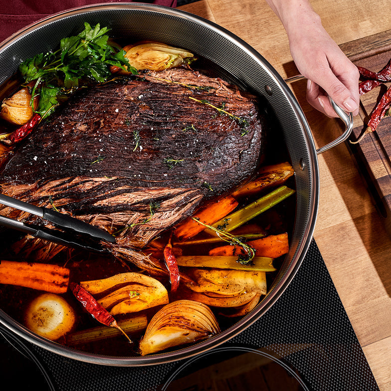9.5 Litre Hybrid Deep Sauté Pan with Lid