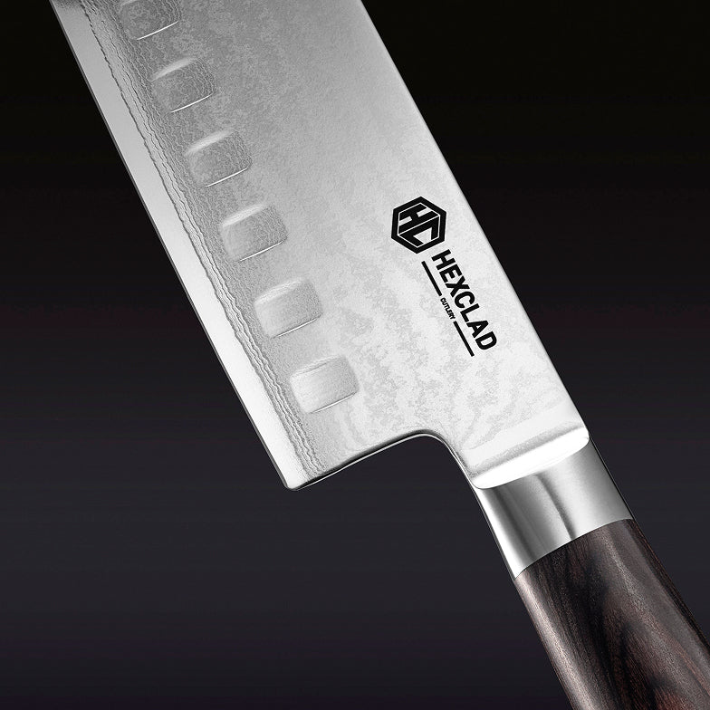 Damascus Steel 16 cm Nakiri Knife (Espresso)