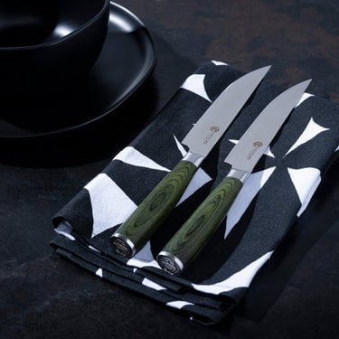 4 pc Japanese Damascus Steel Steak Knife Set