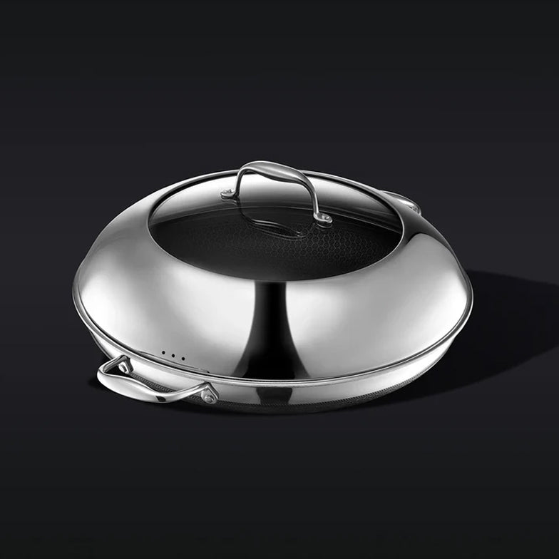 35 cm HexClad Hybrid Pan with Lid