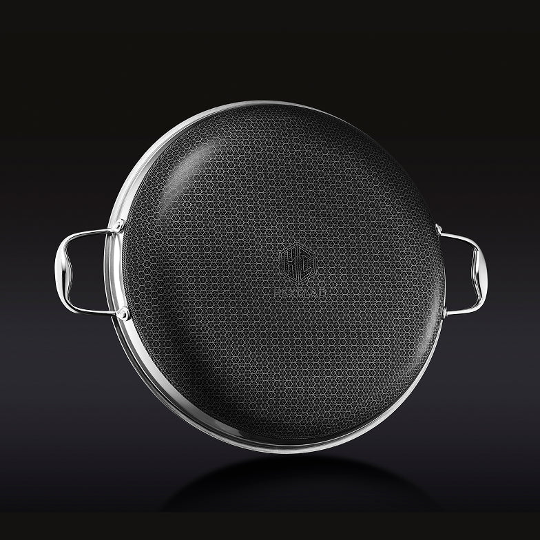 35 cm HexClad Hybrid Pan with Lid