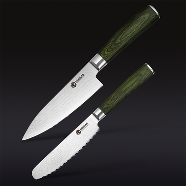 Damascus Steel Starter Knife Set, 2-pc