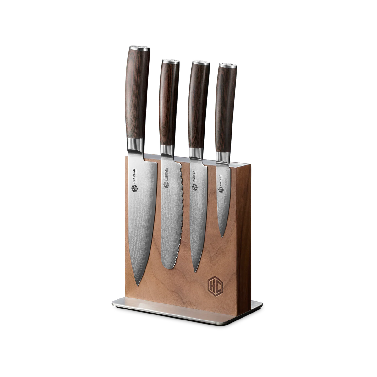 Damascus Steel Studio Knife Set, 5-pc (Espresso)