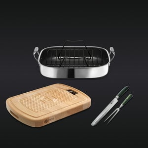 HexClad Hybrid Carving and Roasting Set