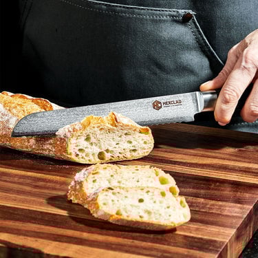 Damascus Steel 20 cm Serrated Bread Knife