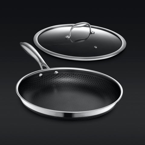 30 cm Stainless Steel Pan | Clad Stainless Steel Cookware – HexClad ...