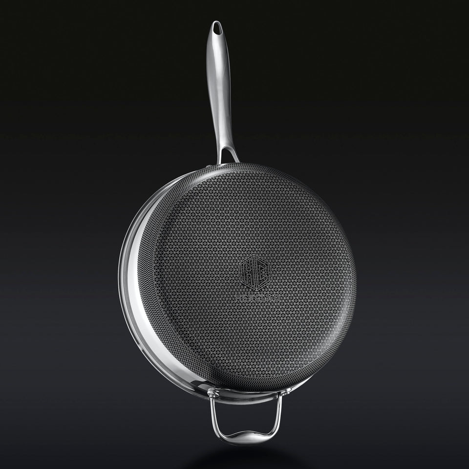 4.3 Litre Hybrid Deep Sauté Pan with Lid HexClad Cookware HexClad