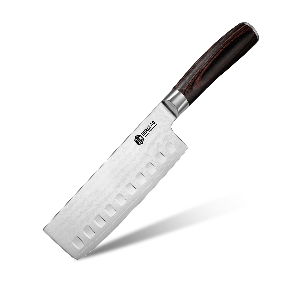 Damascus Steel 16 cm Nakiri Knife (Espresso)