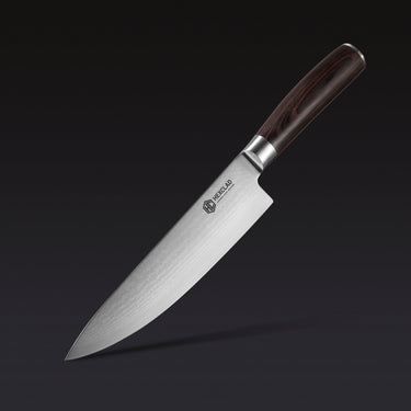 Damascus Steel 20 cm Chef's Knife (Espresso)