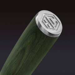 Damascus Steel 20 cm Chef's Knife (Green)