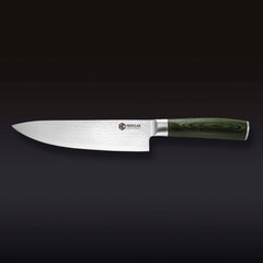 Damascus Steel 20 cm Chef's Knife (Green)