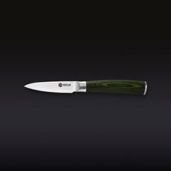 Damascus Steel 9 cm Paring Knife (Green)