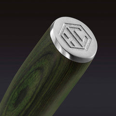 Damascus Steel 18 cm Santoku Knife (Green)