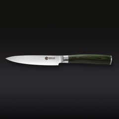 Damascus Steel 13 cm Utility Knife (Green)
