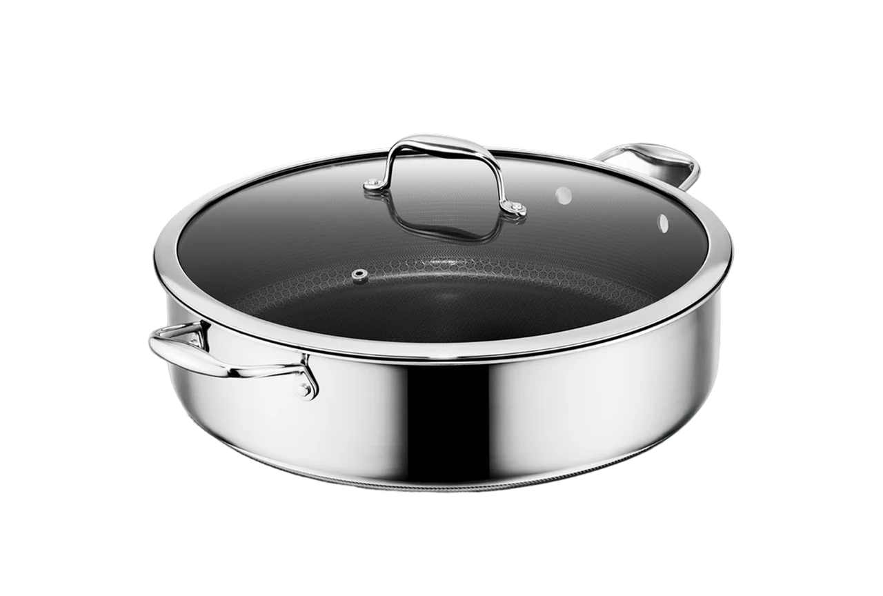 9.5 Litre Hybrid Deep Sauté Pan with Lid