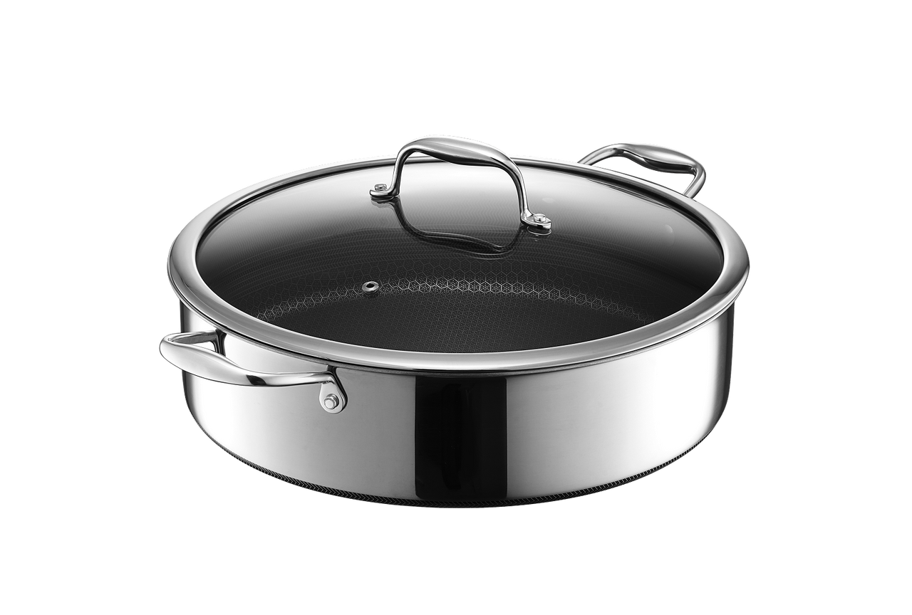 6.6 Litre Hybrid Deep Sauté Pan/Chicken Fryer with Lid