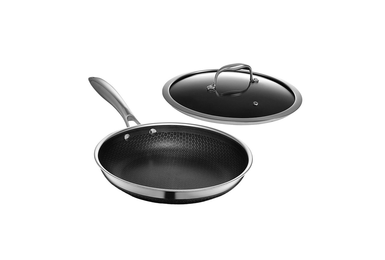 25 cm HexClad Hybrid Pan with Lid