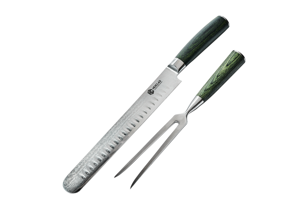 HexClad Japanese Damascus Steel Carving Set