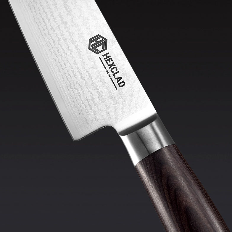 Damascus Steel Knife Set, 7-pc (Espresso)