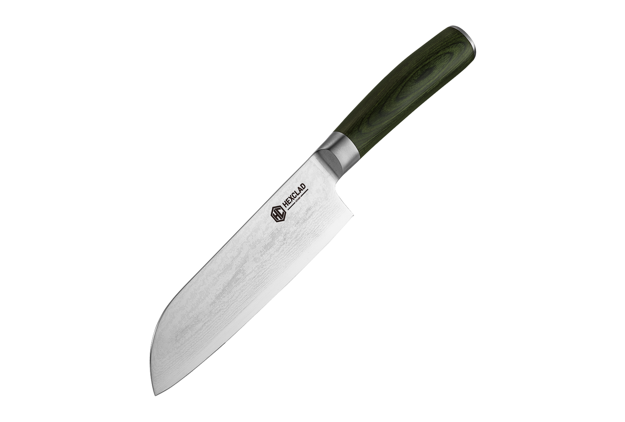 Damascus Steel 18 cm Santoku Knife
