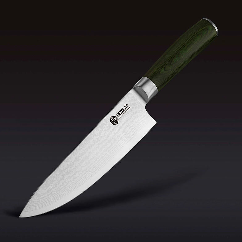 Damascus Steel Knife Set, 6-pc (Green)