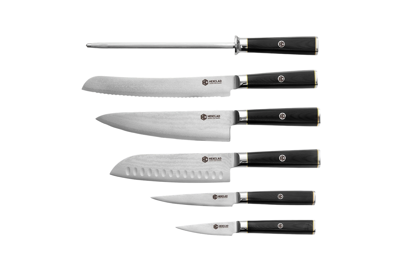 Master Series Japanese Damascus Steel Knife Set, 6-piece