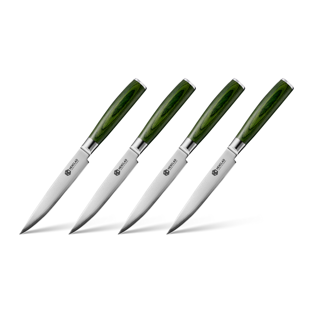 4 pc Japanese Damascus Steel Steak Knife Set