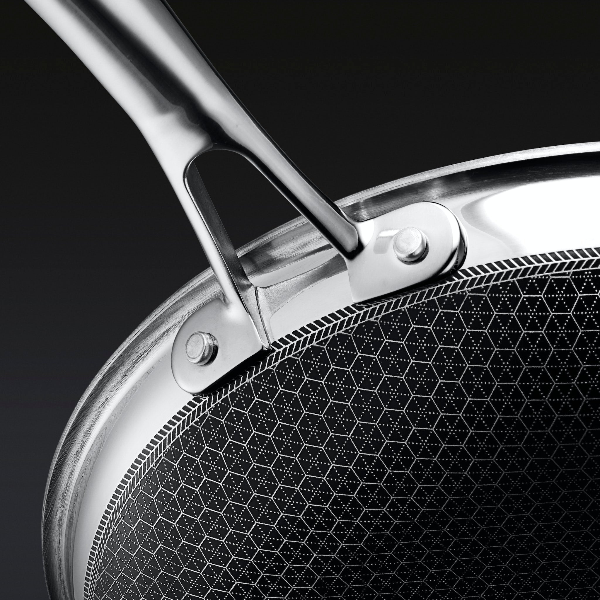 25 cm Clad Stainless Steel Pan The Best Stainless Steel Cookware HexClad Cookware AU