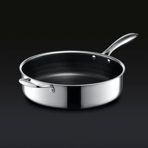 5 Litre Hybrid Deep Sauté Pan with Lid | HexClad AU
