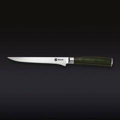 Damascus Steel 15 cm Boning & Filet Knife (Green)