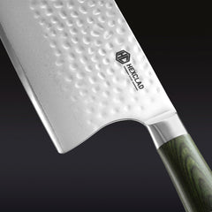 Damascus Steel 18 cm Cleaver (Green)