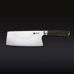 Damascus Steel 18 cm Cleaver (Green)