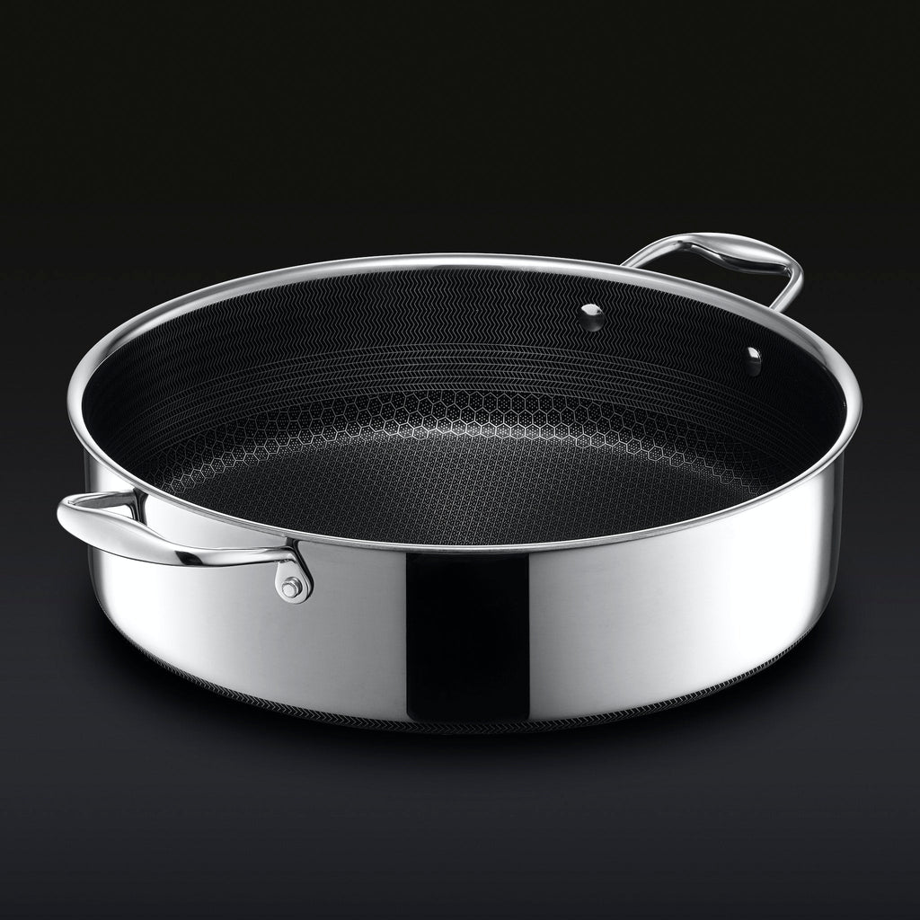 6.6 Litre Hybrid Deep Sauté Pan/Chicken Fryer with Lid HexClad