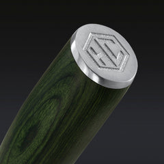 Damascus Steel 16 cm Nakiri Knife (Green)